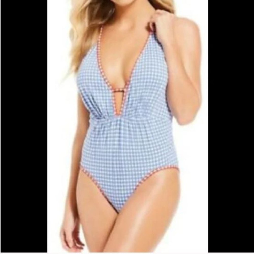Deep Plunge Swimsuit Size Large